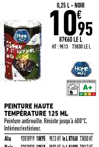 peinture haute température 125 ml