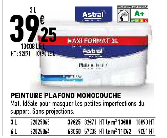 peinture plafond monocouche