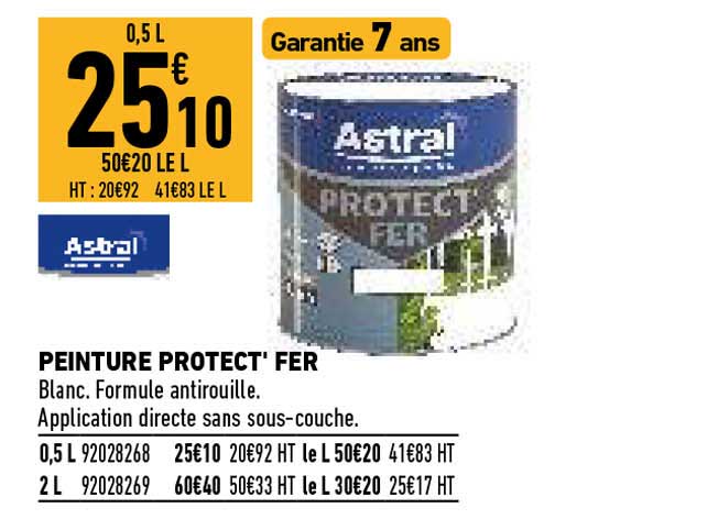 peinture protect' fer astral