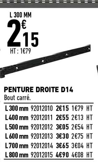 penture droite d14