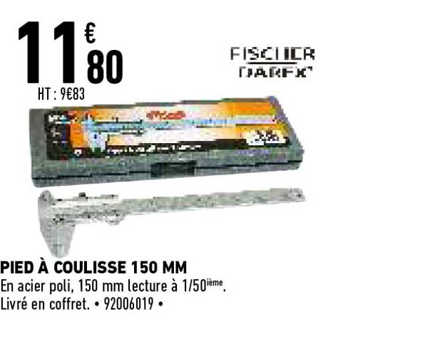 pied à coulisse 150 mm