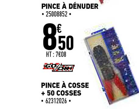 pince à cosse + 50 cosses