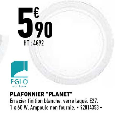 plafonnier "planet"