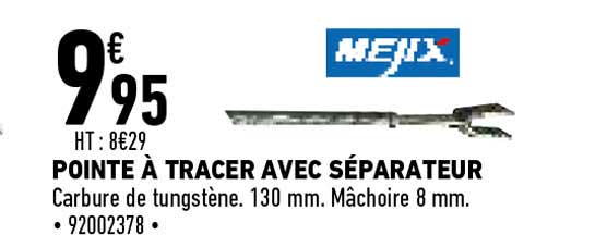pointe à tracer avec séparateur