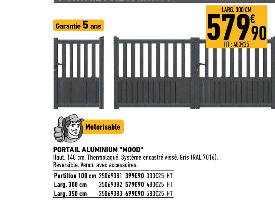 portail aluminium "mood"