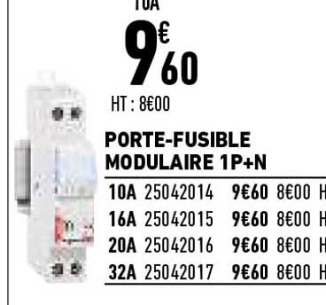 porte-fusible modulaire 1p+n