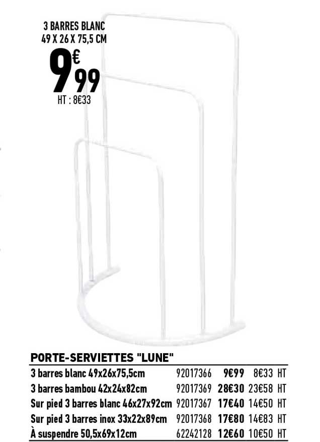 porte-serviettes "lune"