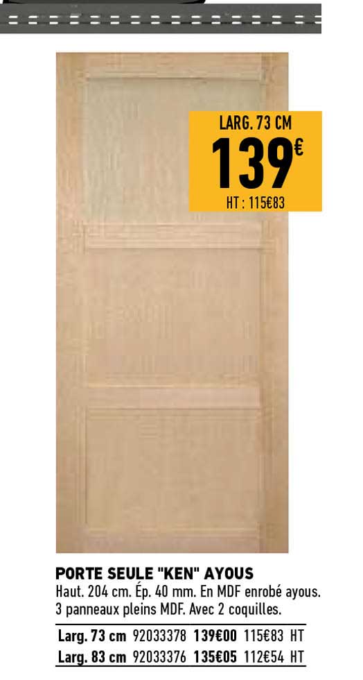 porte seule "ken" ayous