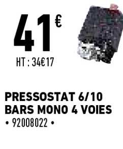 pressostat 6-10 bars mono 4 voies