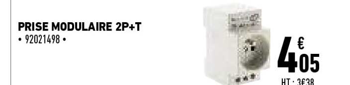 prise modulaire 2p+t