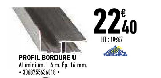 profil bordure u