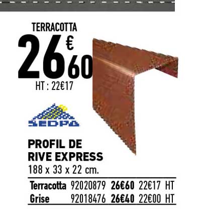 profil de rive express sedpa