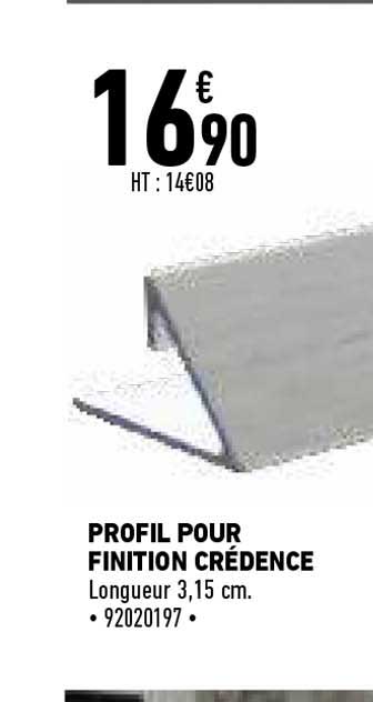 profil pour finition crédence