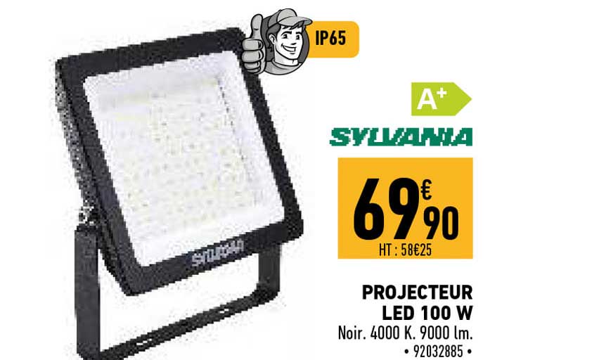 projecteur led 100 w sylvania