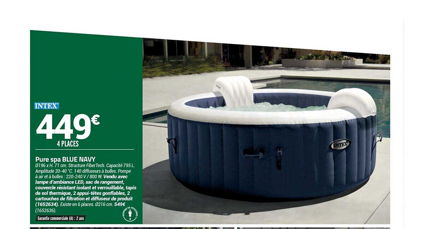 pure spa blue navy intex