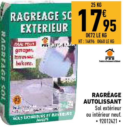 Ragréage Autolissant