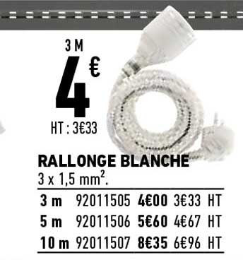 Rallonge Blanche