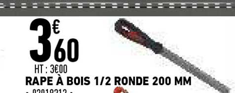 Rape A Bois 1-2 Ronde 200 Mm
