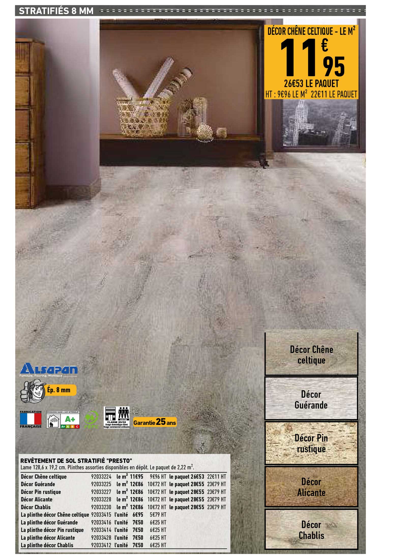 revêtement de sol stratifié