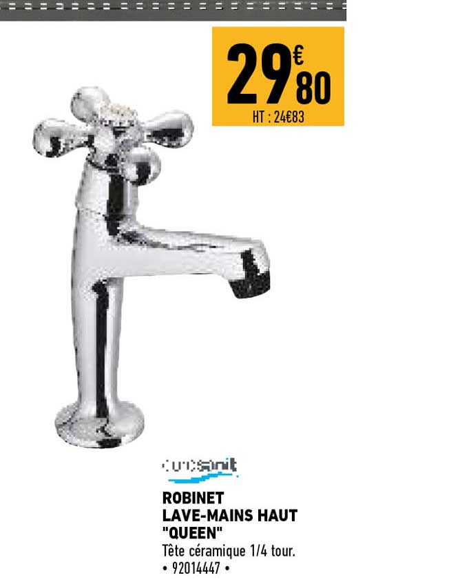 robinet lave-mains haut "queen"