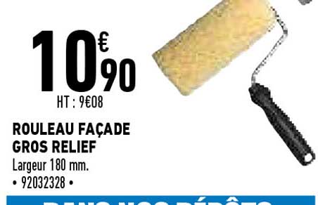 rouleau façade gros relief