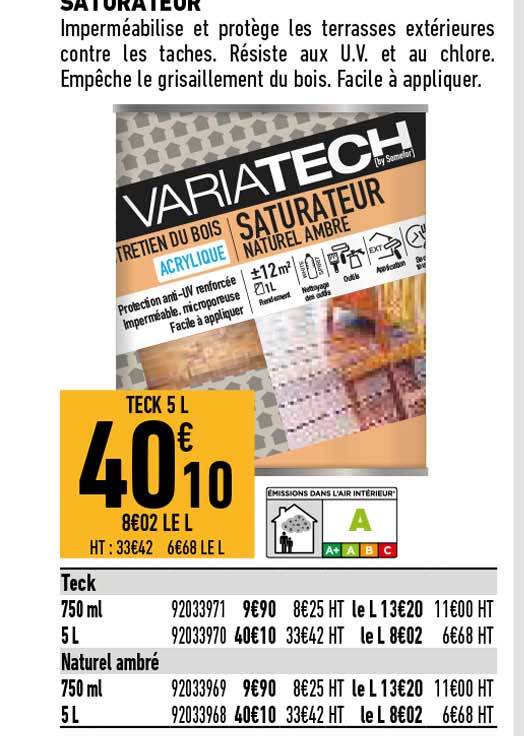 Saturateur Variatech