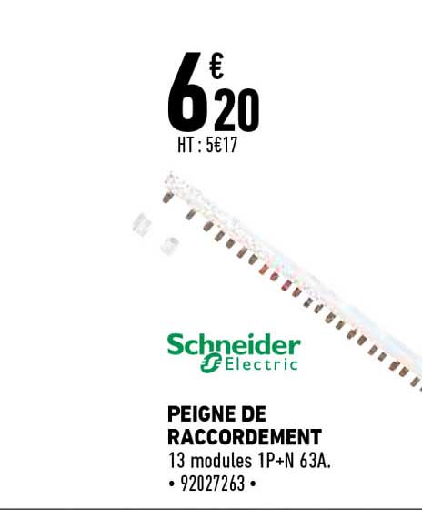 schneider electric peigne de raccordement