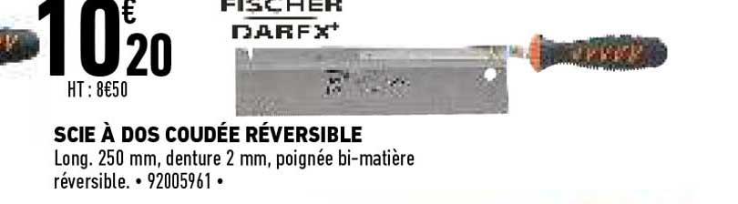 Scie à Dos Coudée Réversible Fischer Darfx