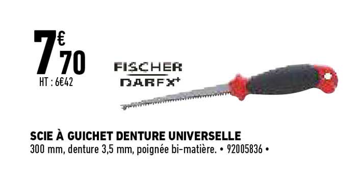 scie à guichet denture universelle fischer darfx