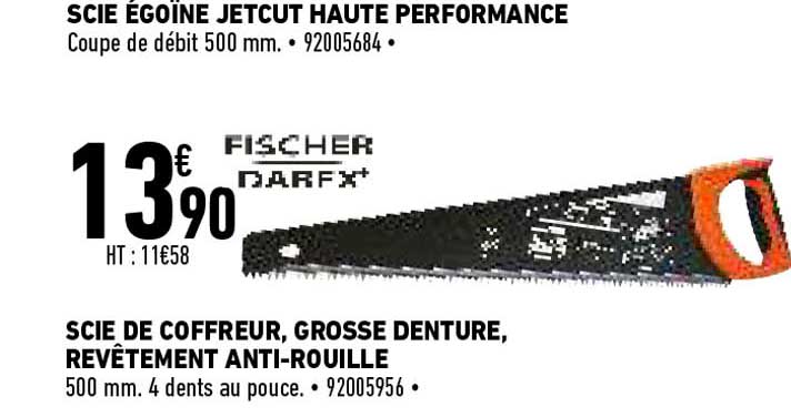 Scie De Coffreur, Grosse Denture, Revêtement Anti-rouille