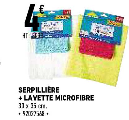 Serpillière + Lavette Microfibre