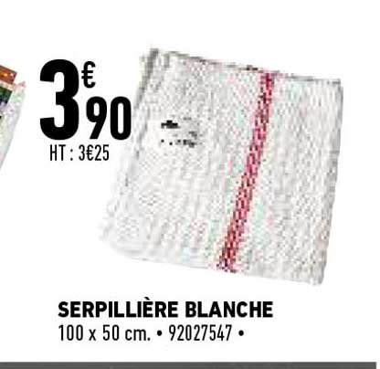 serpillière blanche