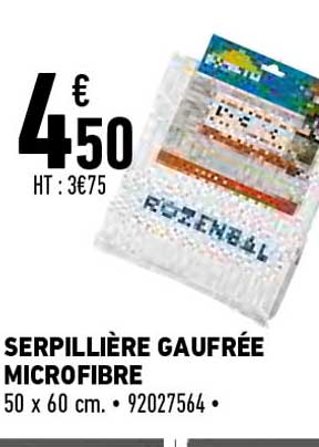 serpillière gaufrée microfibre