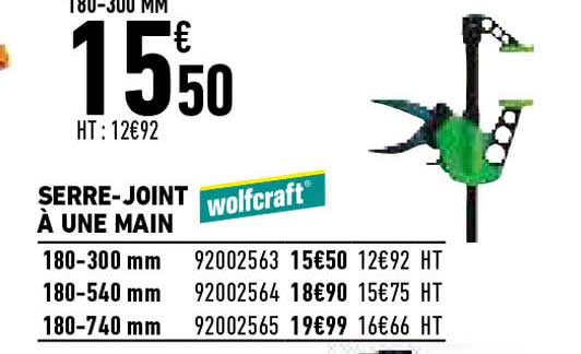 Serre-joint à Une Main Wolfcraft