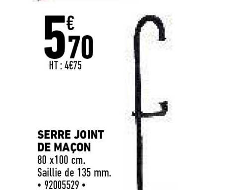 serre joint de macon 80 x100 cm