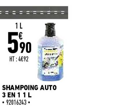 Shampoing Auto 3 En 1 1 L