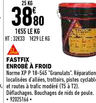 sika fastfix enrobe a froid