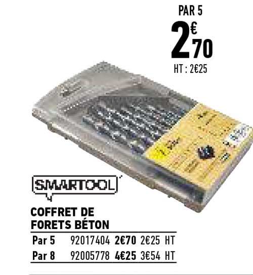 smartool coffret de forets beton