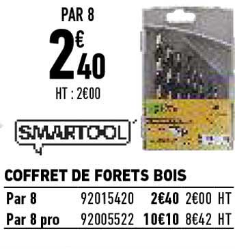 smartool coffret de forets bois