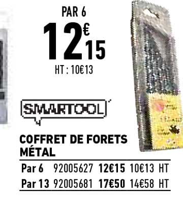 smartool coffret de forets metal