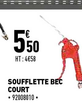soufflette bec court