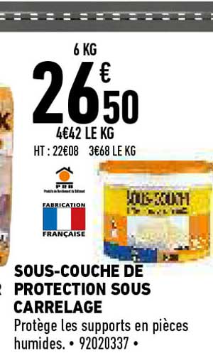 Sous-couche De Protection Sous Carrelage