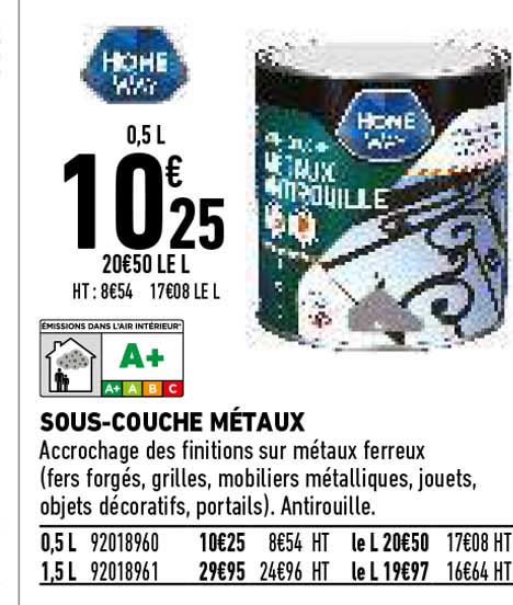 sous-couche metaux