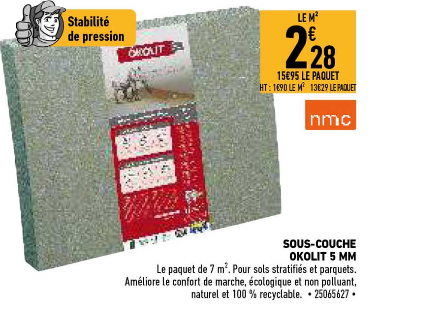 sous-couche okolit 5 mm