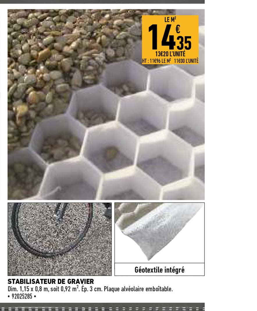 stabilisateur de gravier