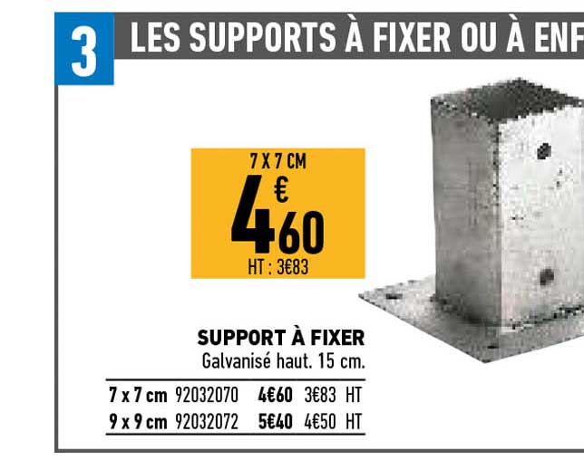 support à fixer