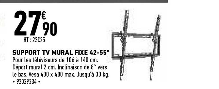 Support Tv Mural Fixe 42-55