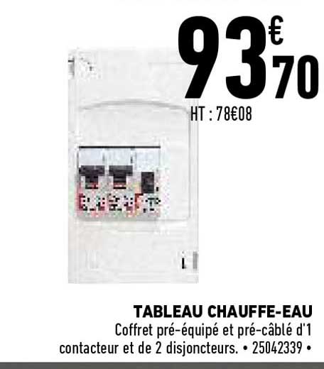tableau chauffe-eau