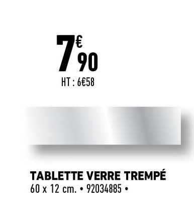 tablette verre trempé