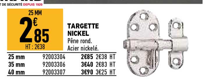targette nickel